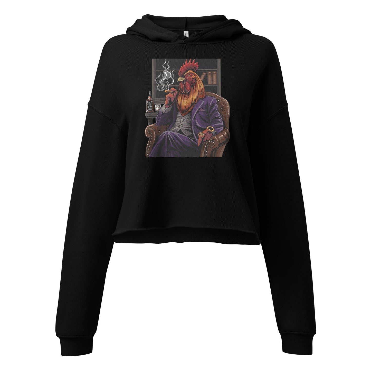 Smokin' Cock Crop Hoodie