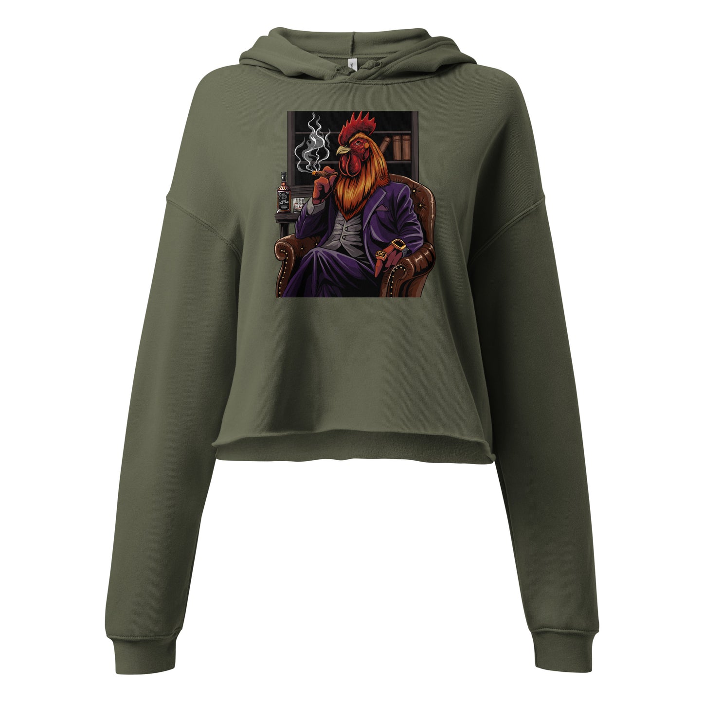 Smokin' Cock Crop Hoodie