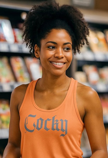 Cocky Racerback Tank
